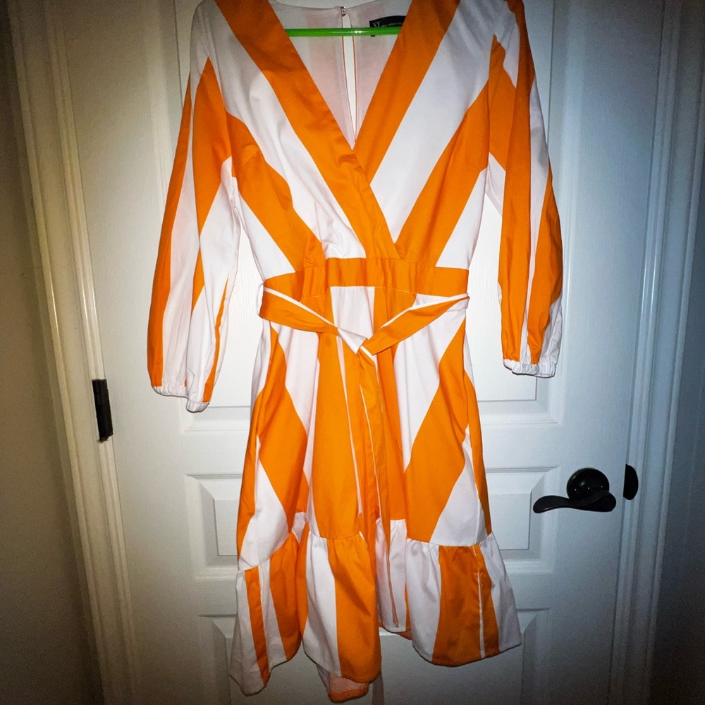 New York & Company mini orange summer dress